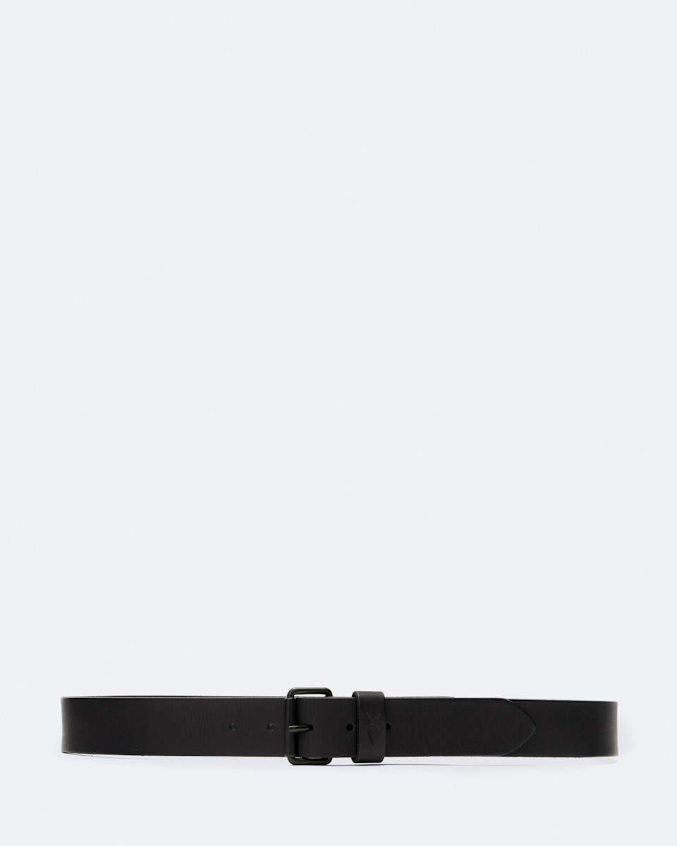 AllSaints Dunston Leather Embossed Belt