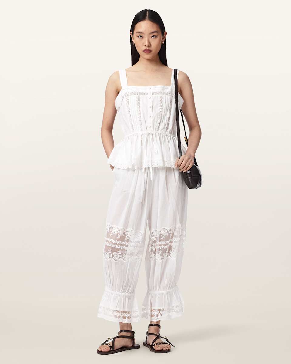 AllSaints Solene Cropped Lace Pants