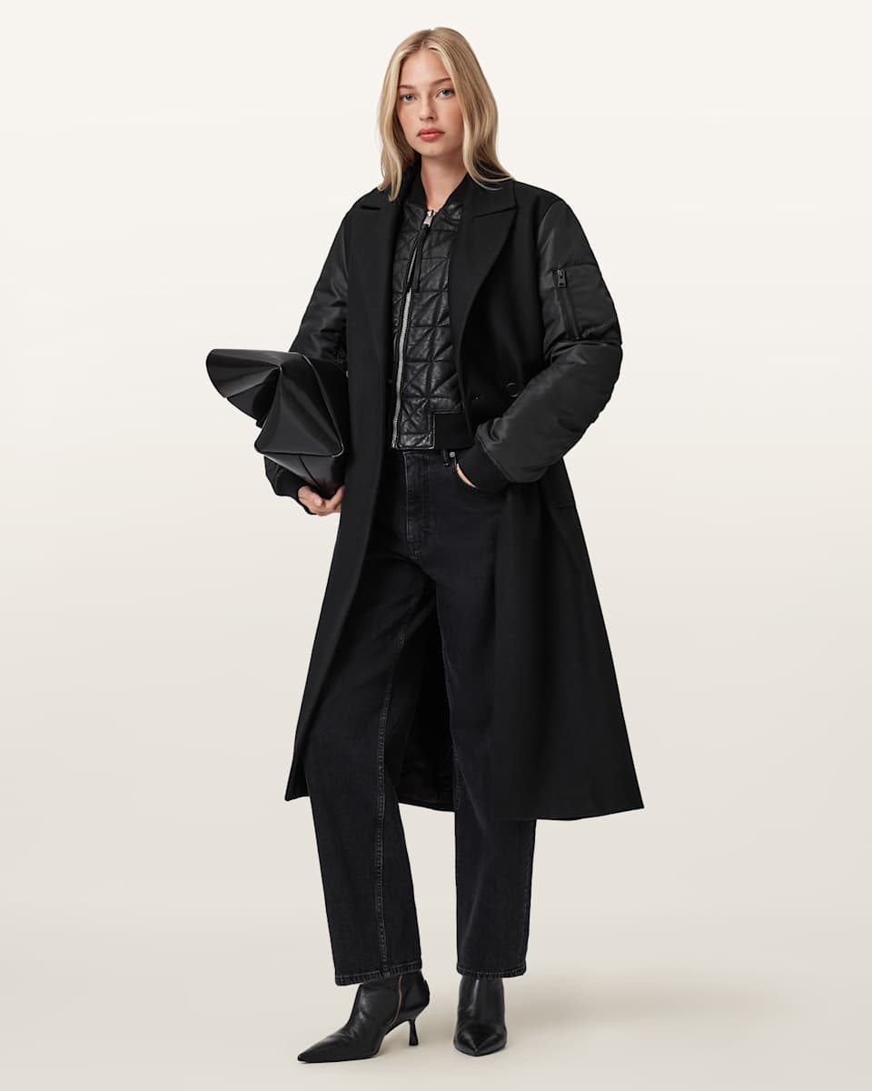 Paulah Wool Blend Double Breasted Coat