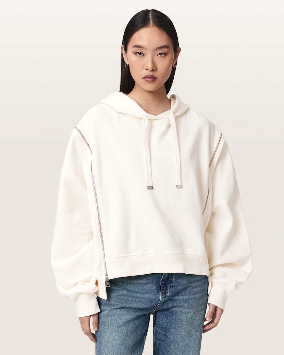 AllSaints Ciara Oversized Zip Detail Hoodie