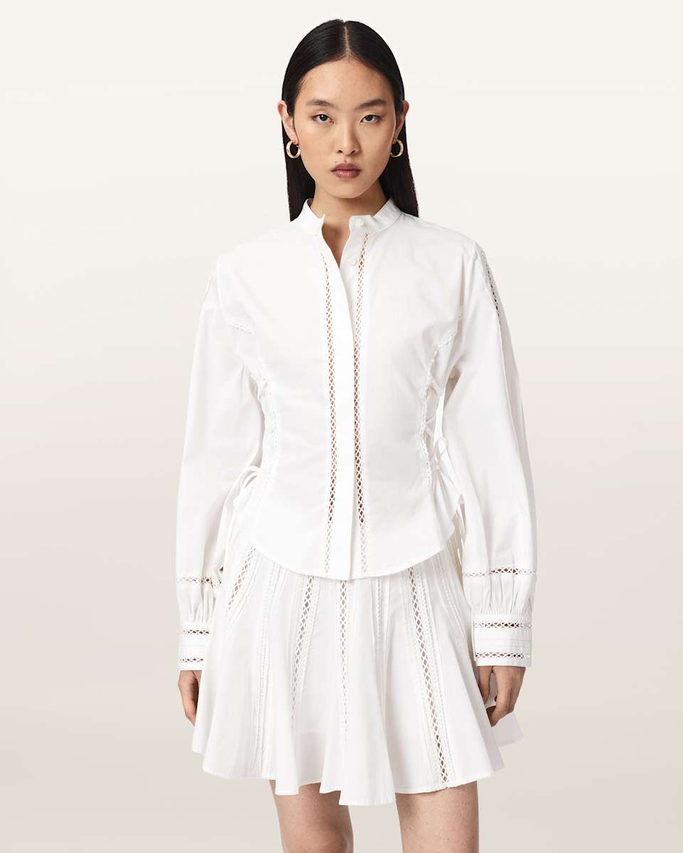 AllSaints Frances Long Sleeve Fitted Shirt