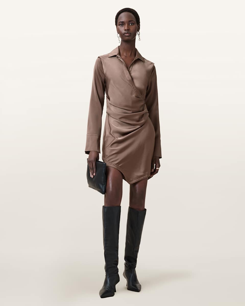 Tira Satin Mini Dress