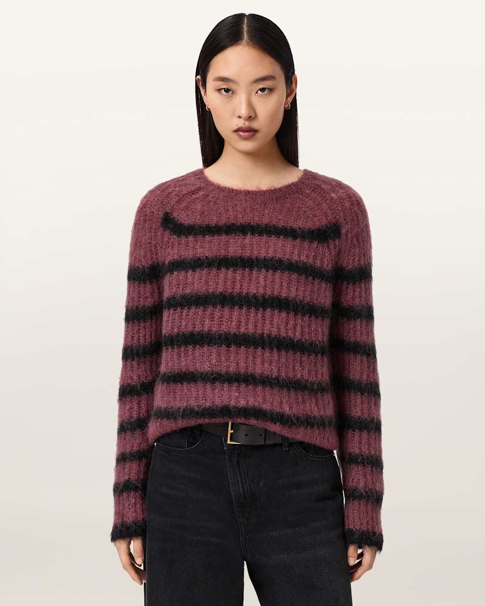 Riga Striped Crew Neck Sweater