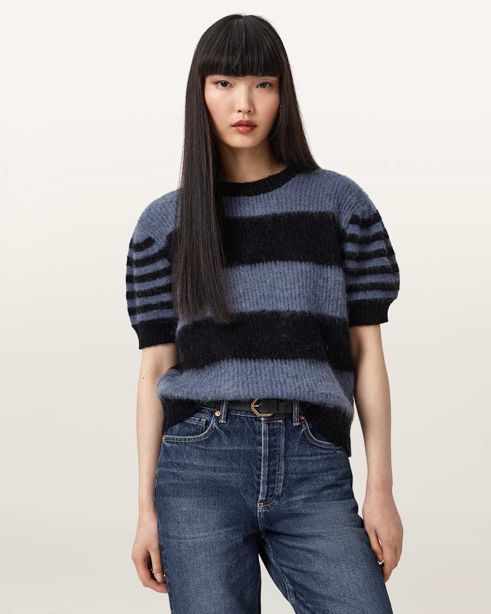 Clem Striped Knitted T-Shirt