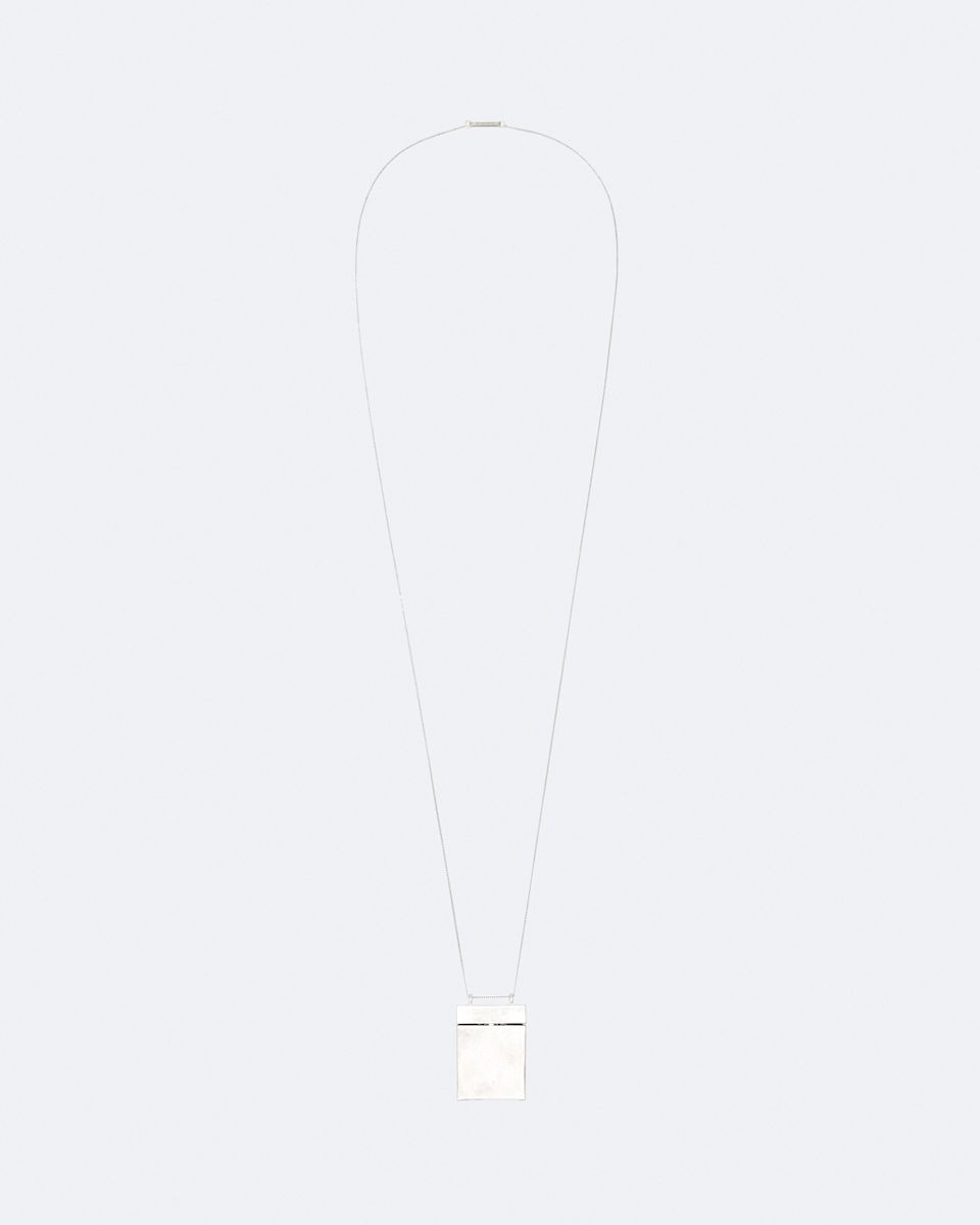 AllSaints Aveline Box Pendant Long Necklace