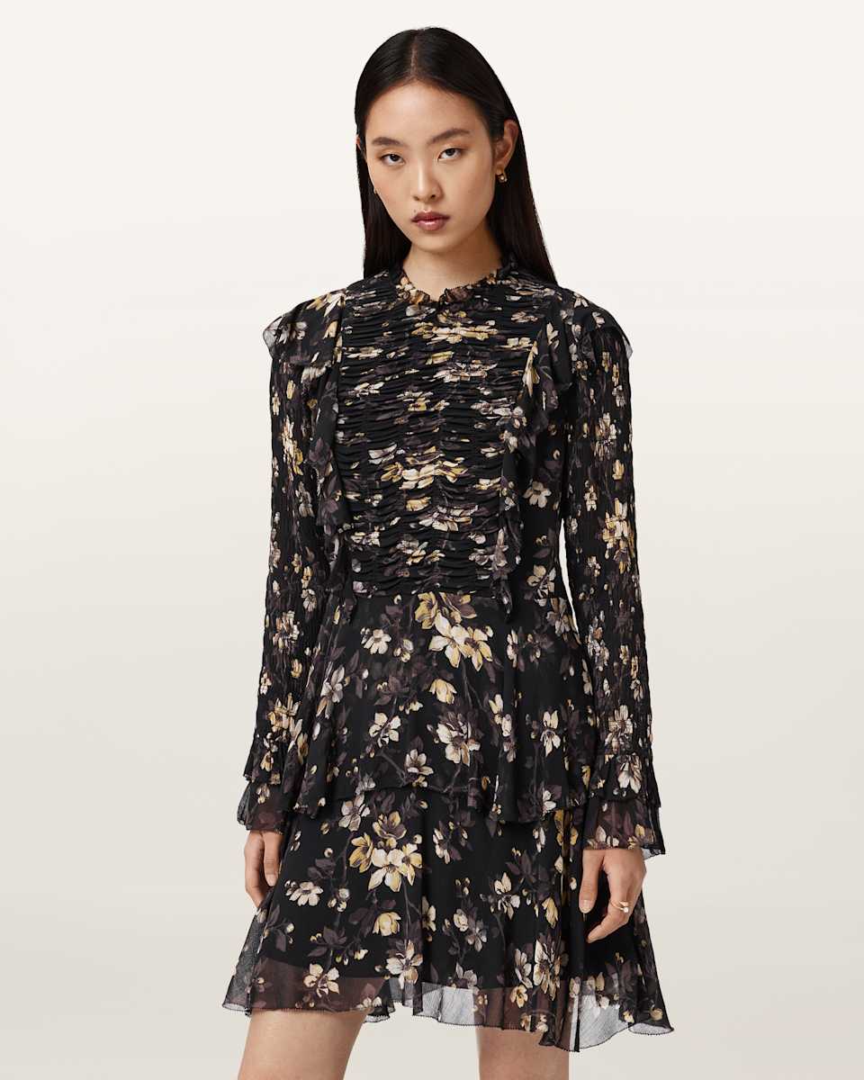 Portia Mini Floral Ruffle Dress