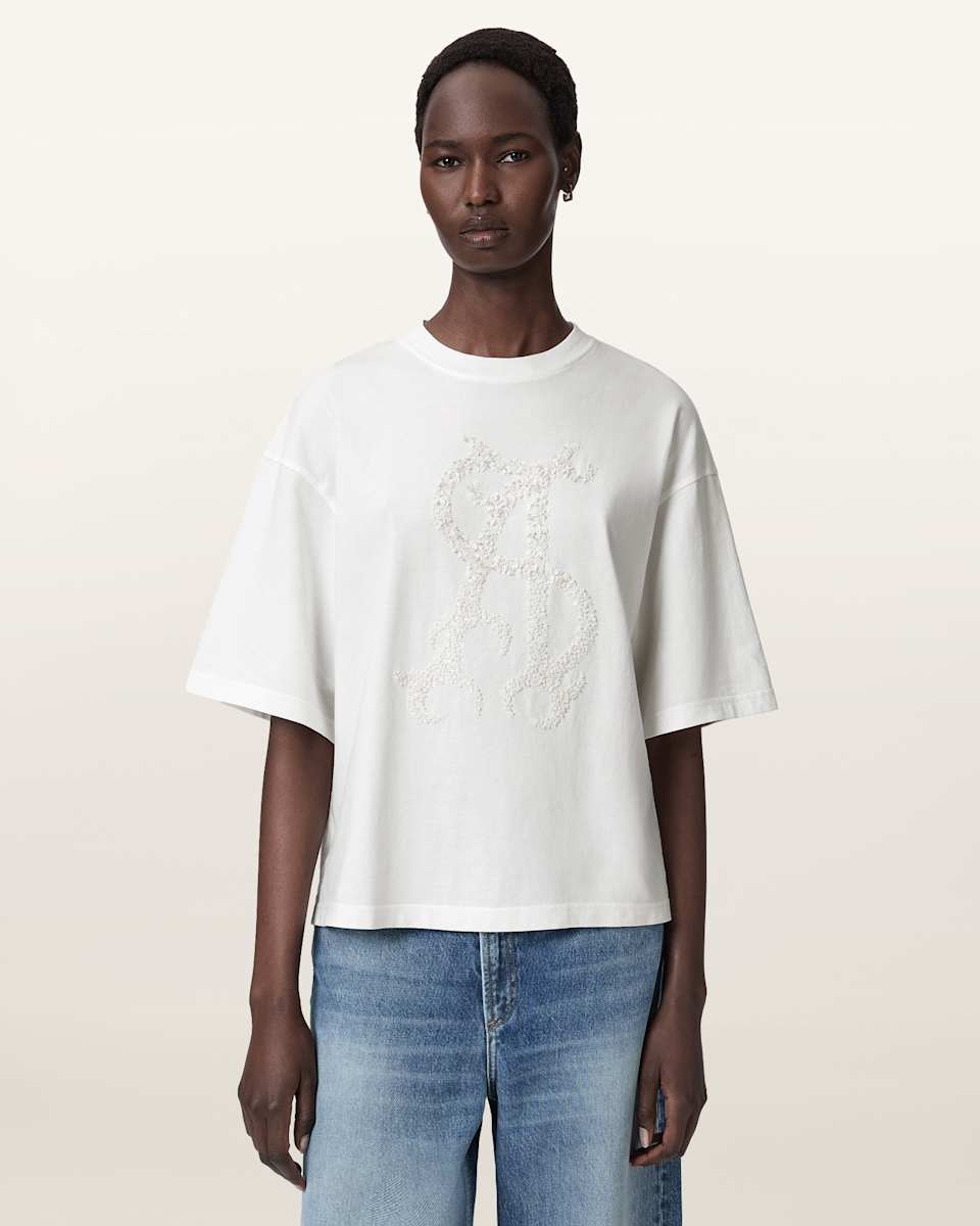 AllSaints Reflex Amelie Embellished T-Shirt