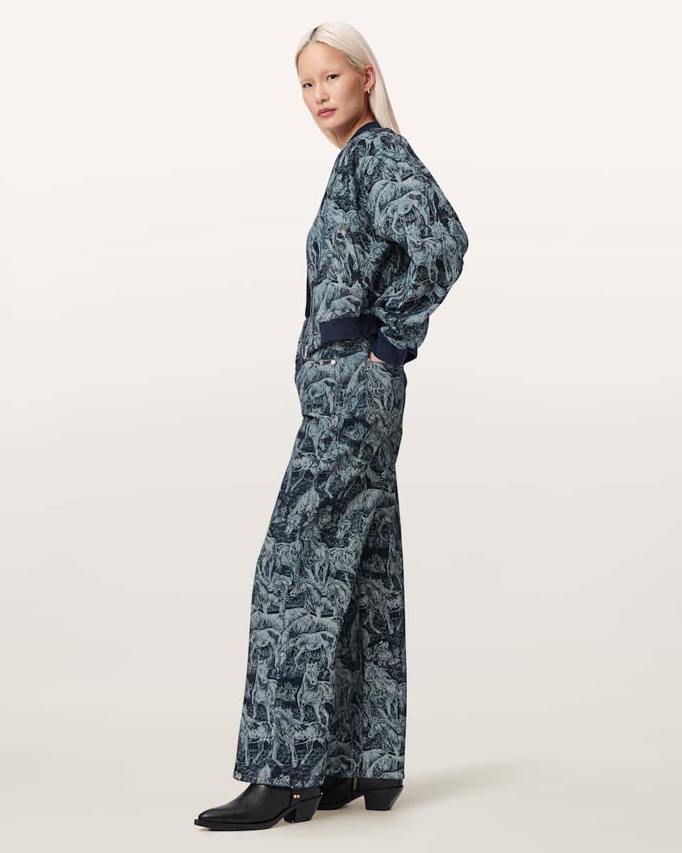 Blake Horse Jacquard Denim Jeans