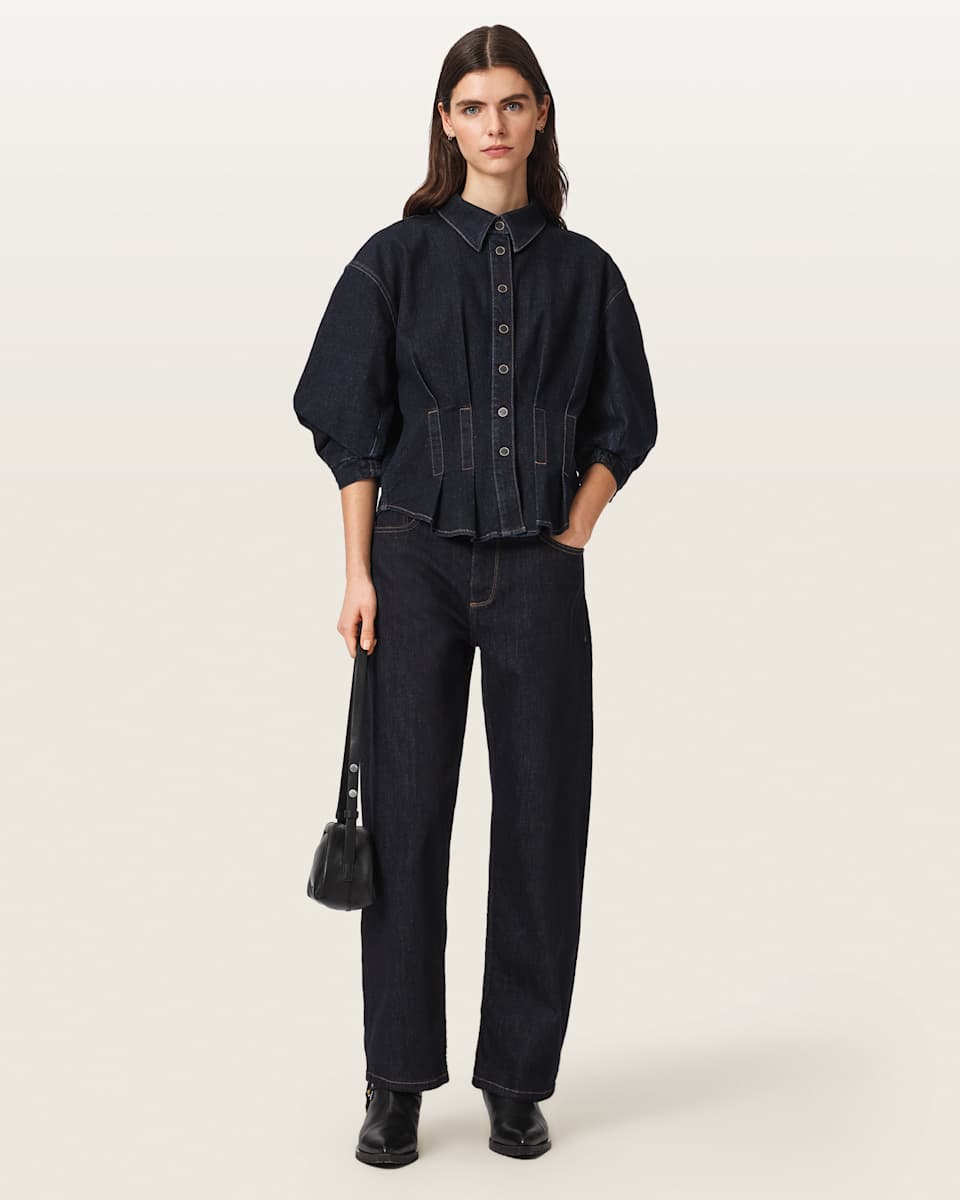 AllSaints Sadie Barrel Leg Denim Jeans
