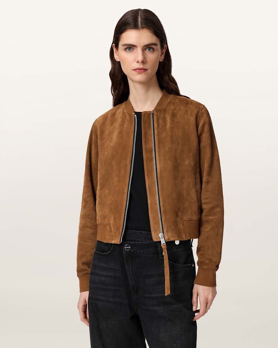 Orten Suede Bomber Jacket