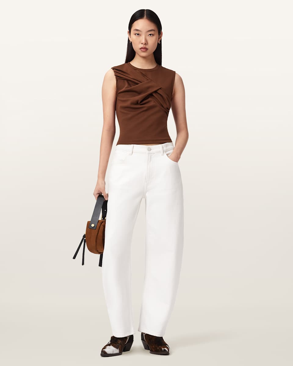 AllSaints Nella Slim Fit Sleeveless Tank Top