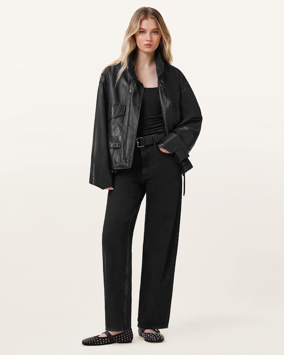 AllSaints Sadie Barrel Leg Denim Jeans
