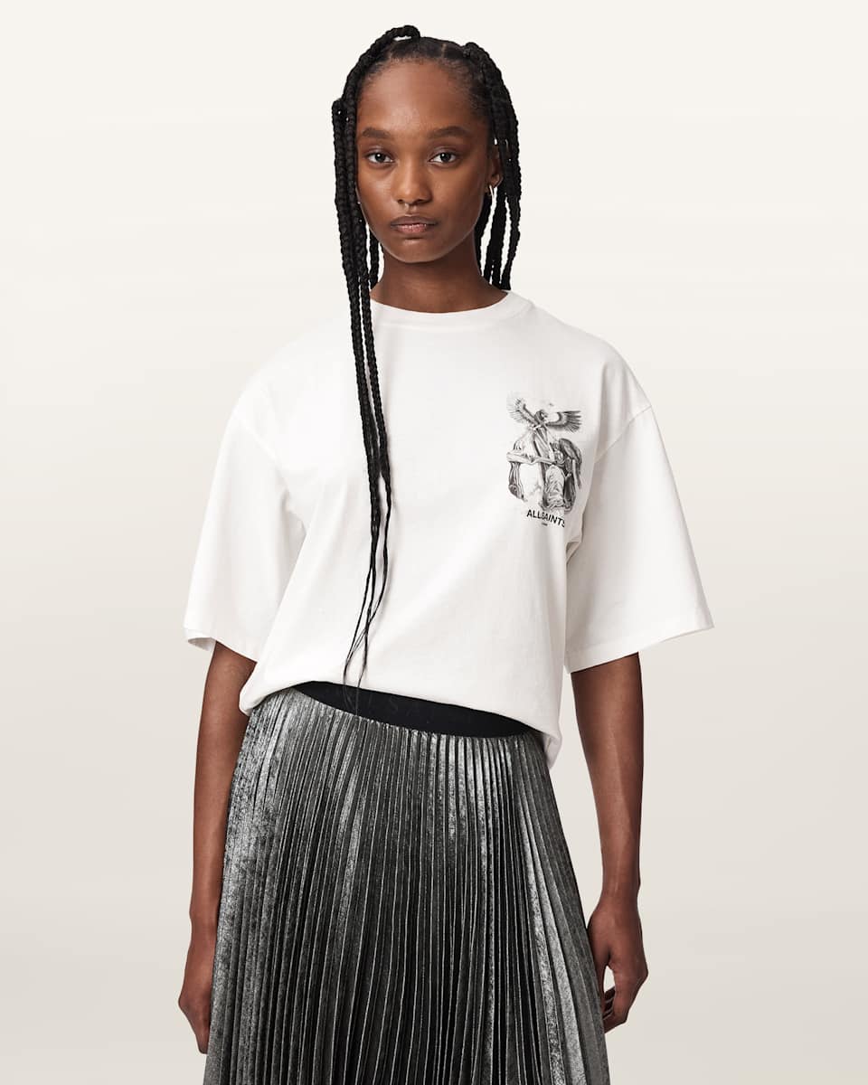 AllSaints Seraph Amelie Oversized Graphic T-Shirt