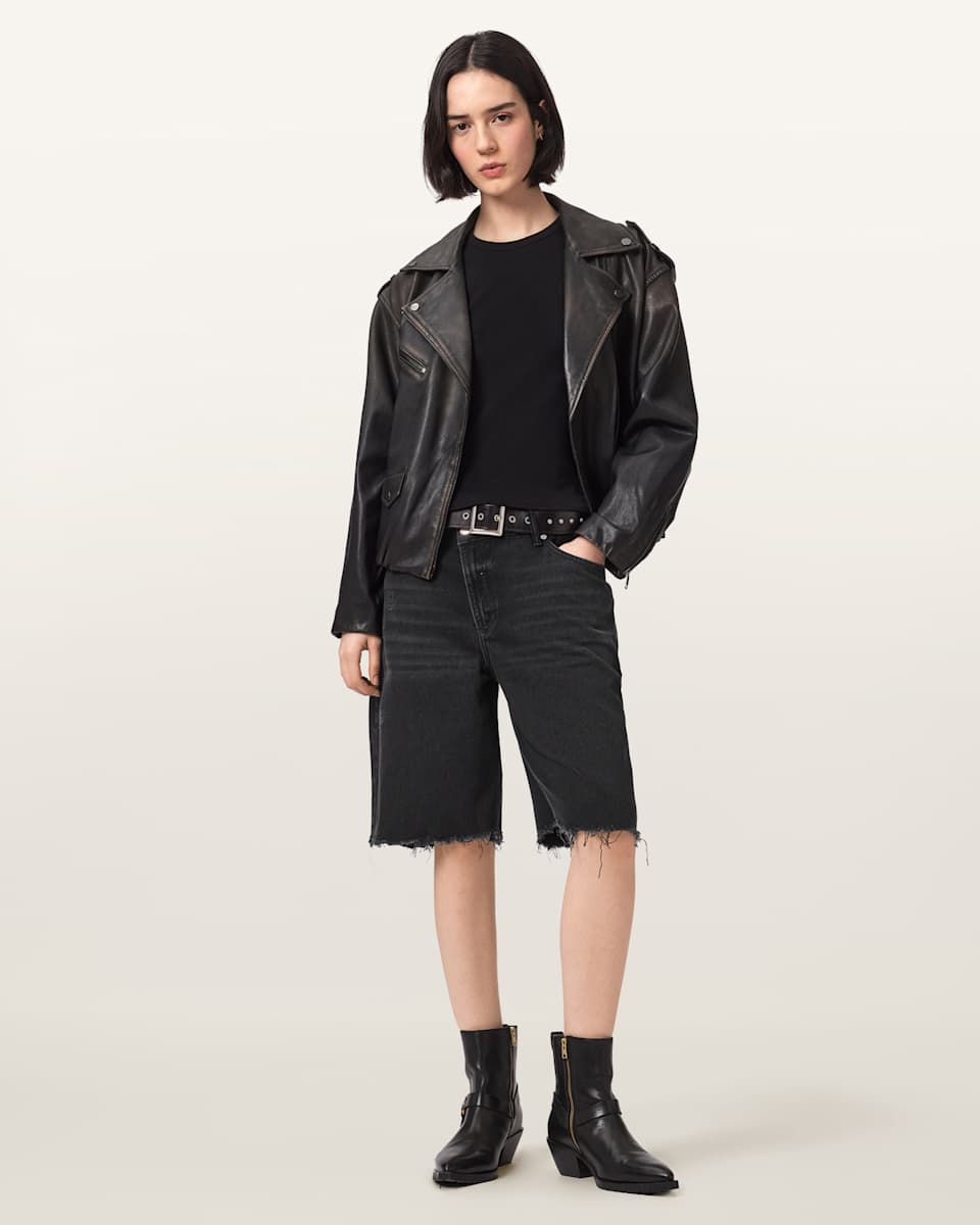 Aki Crossover Wide Leg Shorts