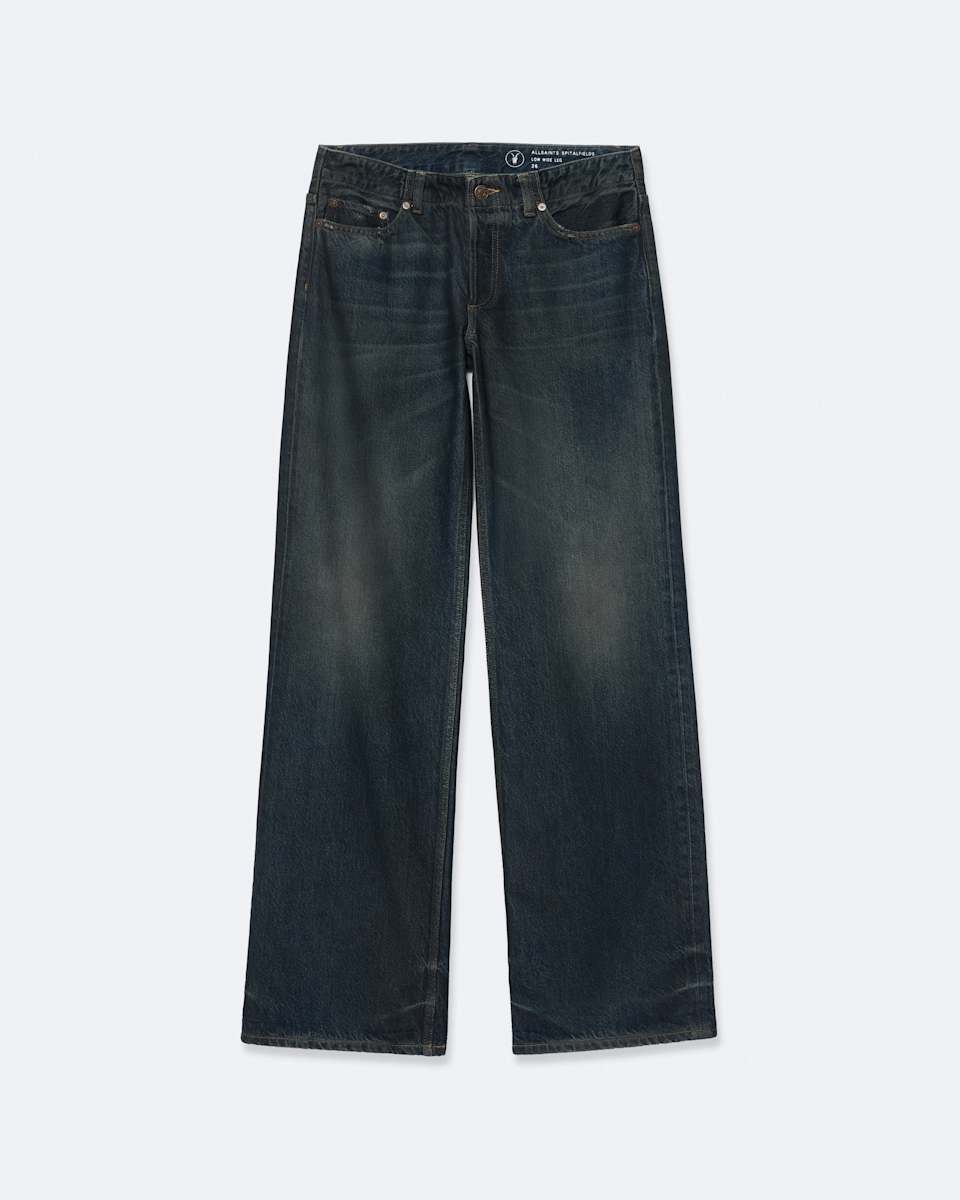 AllSaints Nico Low-Rise Wide-Leg Jeans