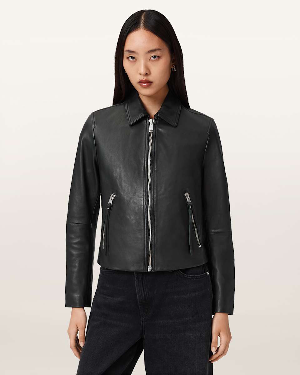 AllSaints Danbury Leather Biker Jacket