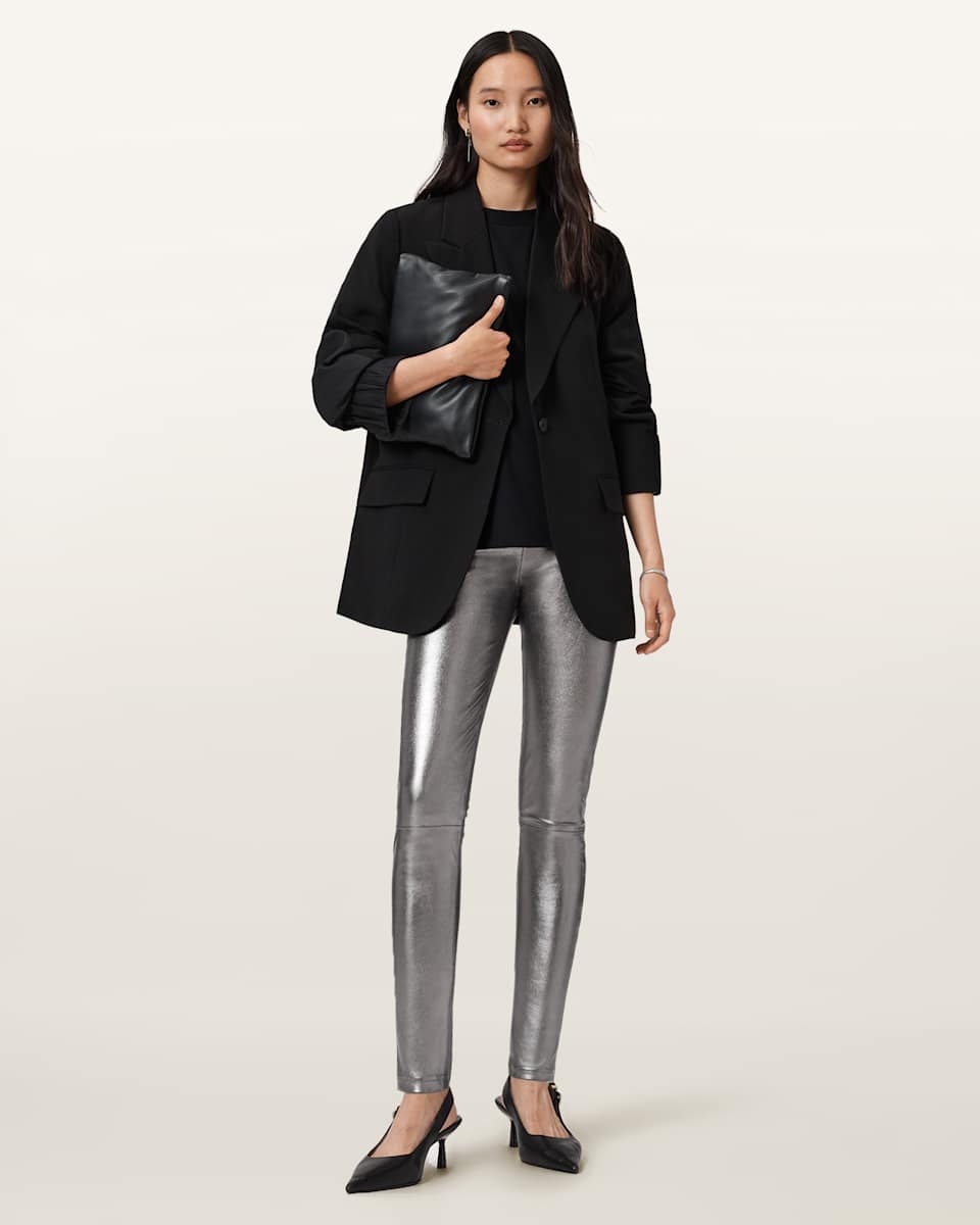 Cora High-Rise Leather Leggings