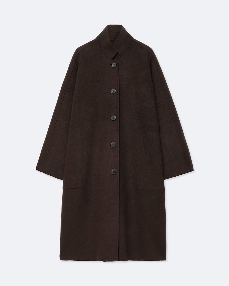 Effie Wool-Blend Cocoon Coat
