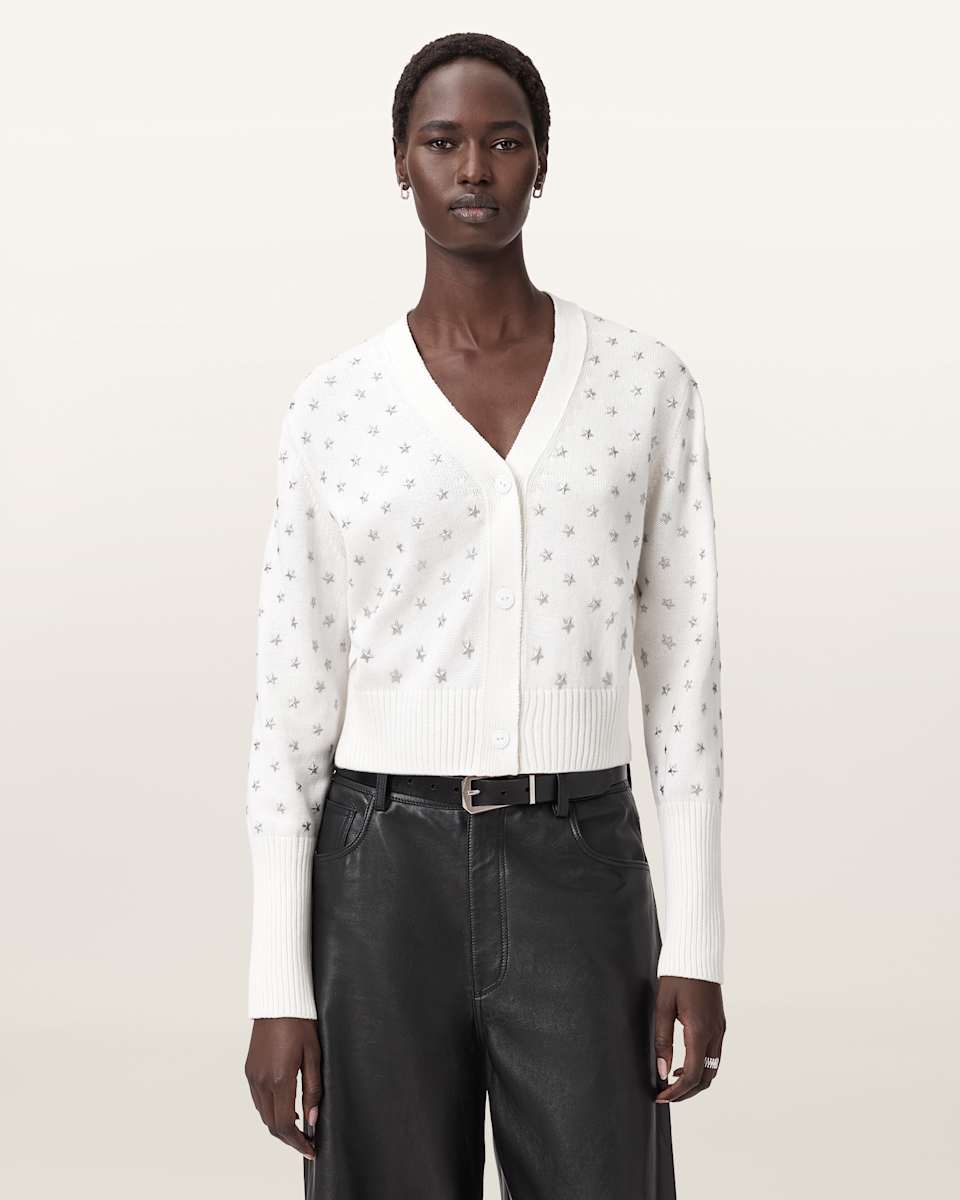 Mazzy Cropped Embellished Cardigan