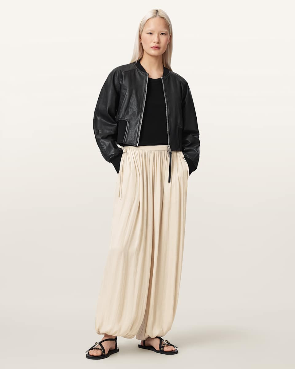 AllSaints Eshe Baggy Fit Satin Pants