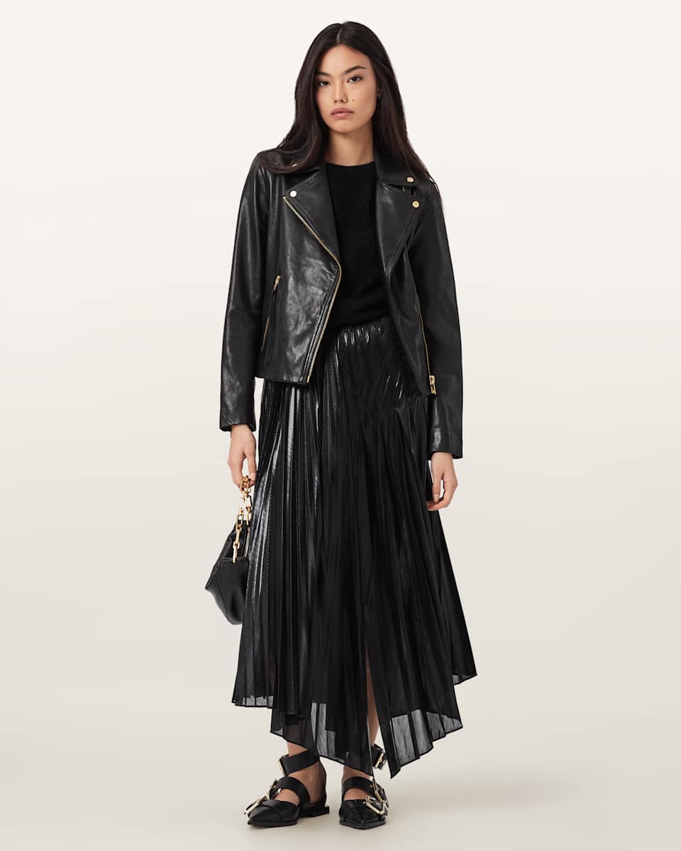 Jax Pleated Midi Skirt