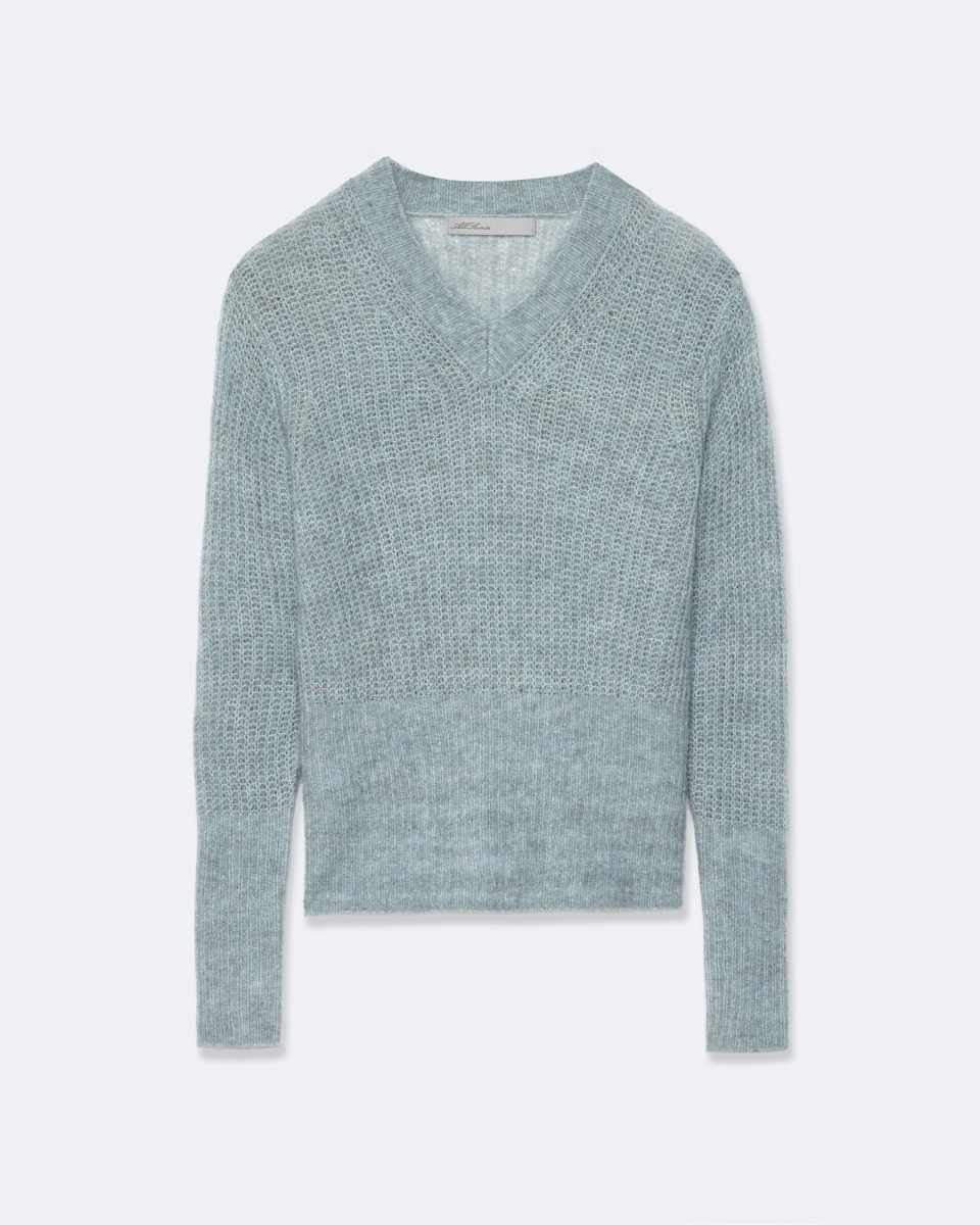 Mabel Alpaca-Blend V-Neck Sweater