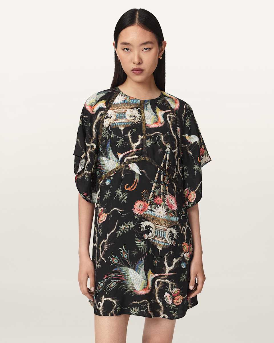AllSaints Xena Relaxed Fit Mini Dress