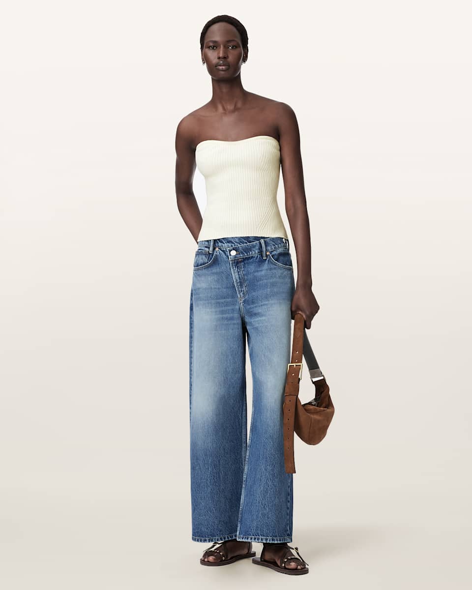 AllSaints Cruz Bandeau Slim Fit Top