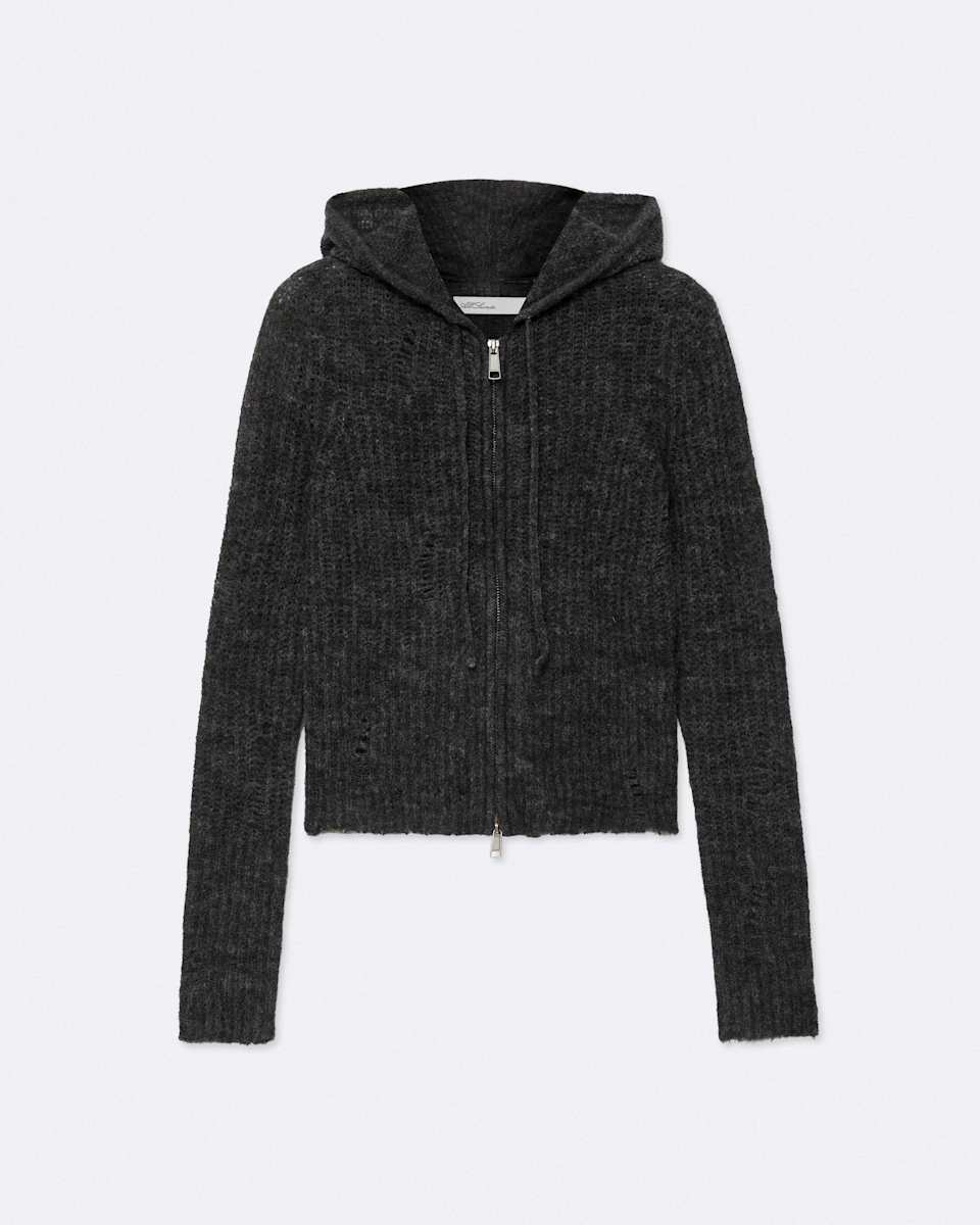 AllSaints Mabel Cropped Alpaca-Blend Hoodie