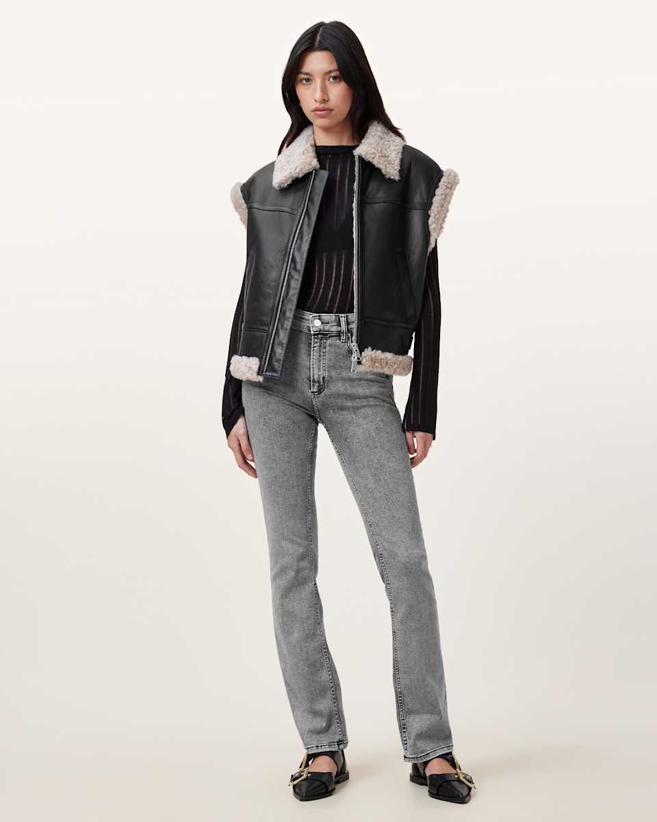 AllSaints Haldan Slim Bootcut Denim Jeans