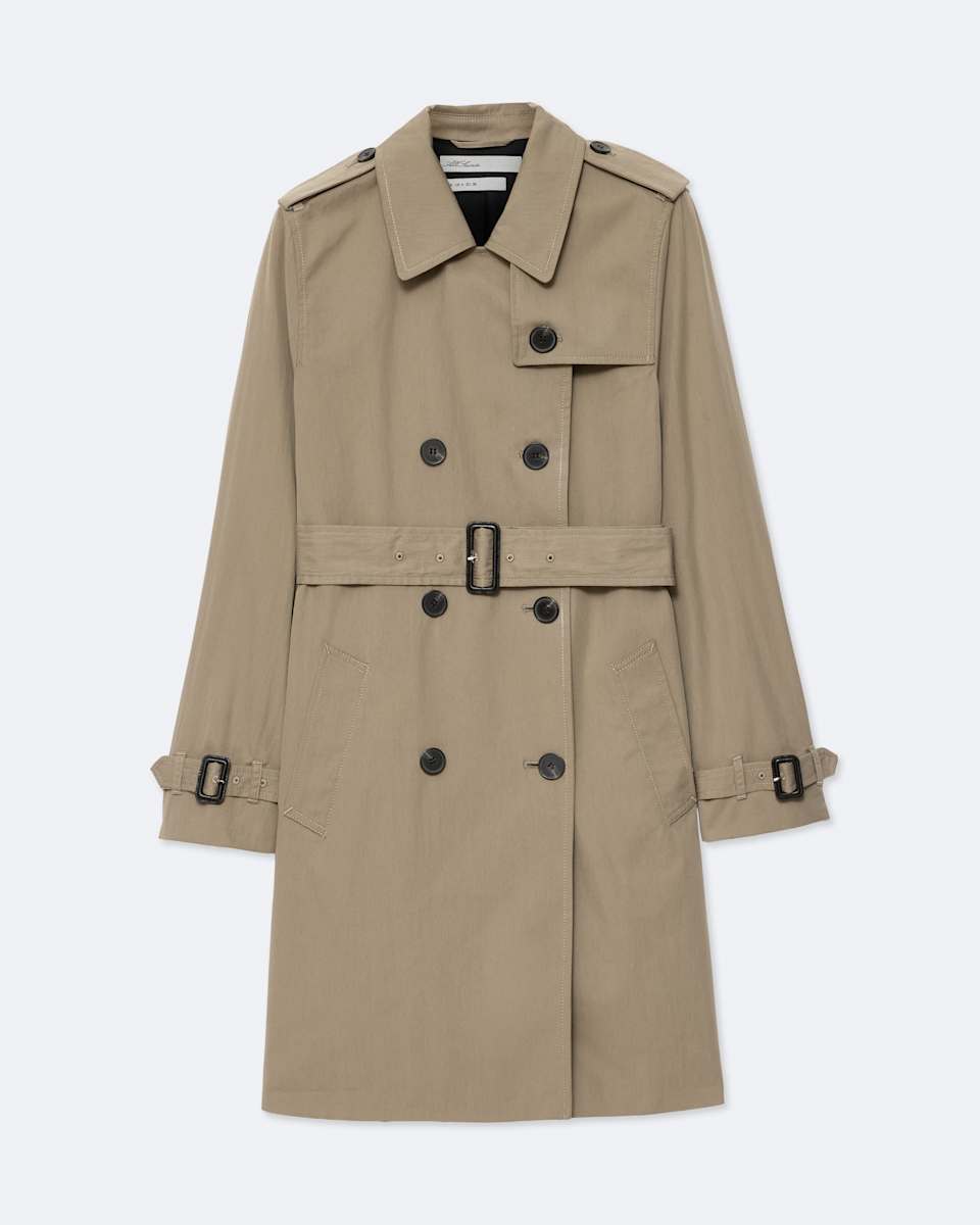 Leonard Double-Breasted Cotton Trench Coat