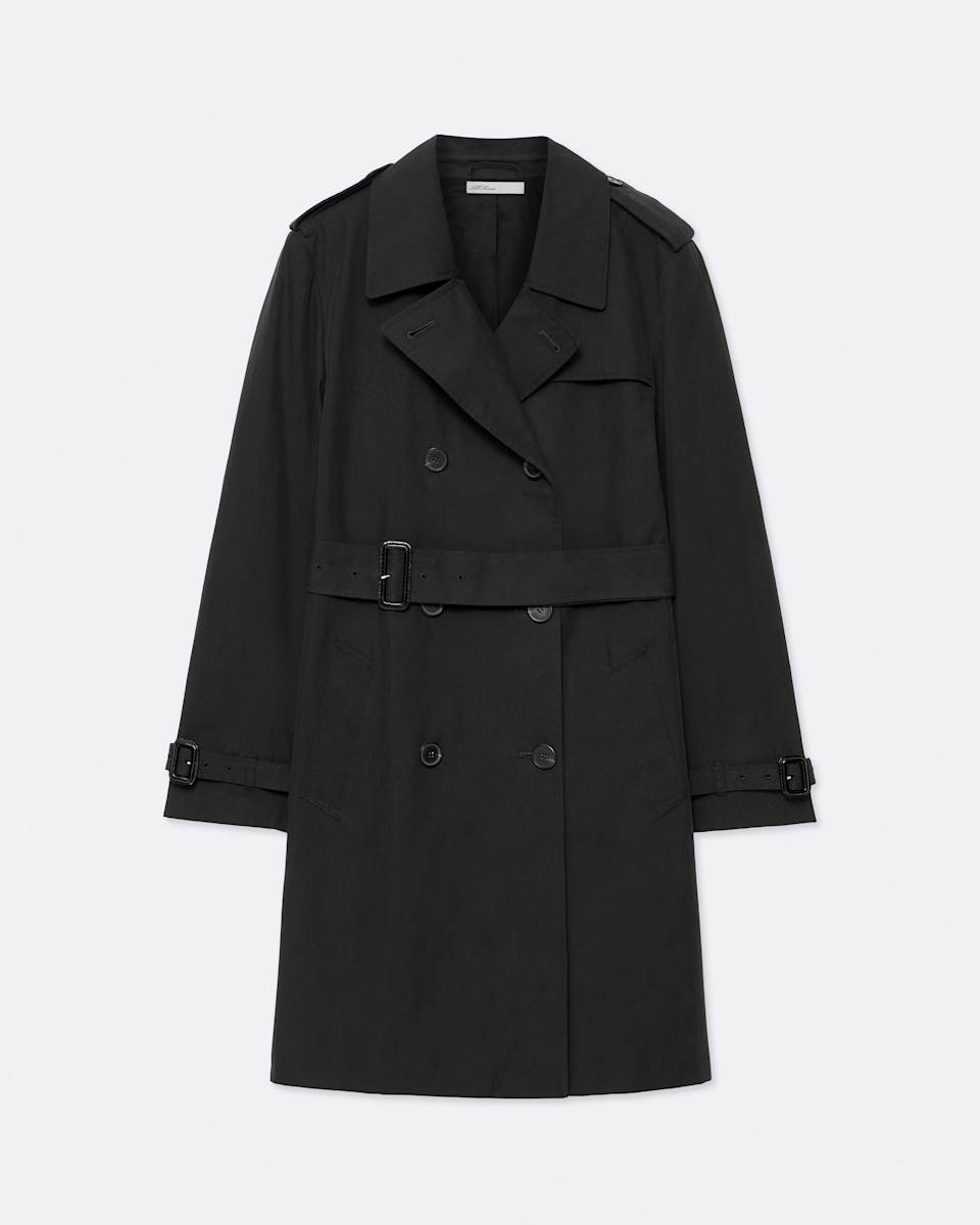 AllSaints Leonard Double-Breasted Cotton Trench Coat