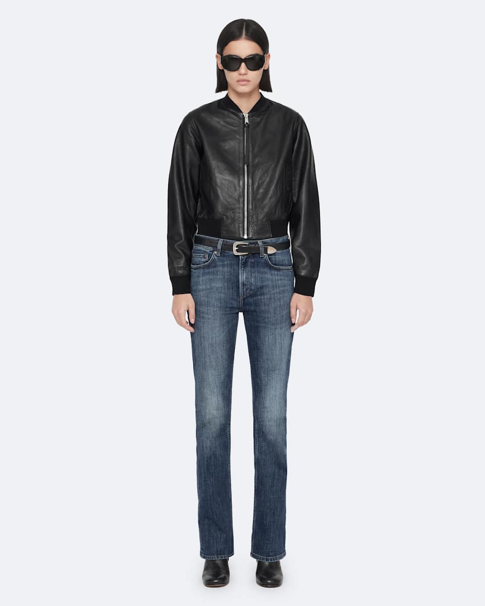 AllSaints Orten Leather Bomber Jacket