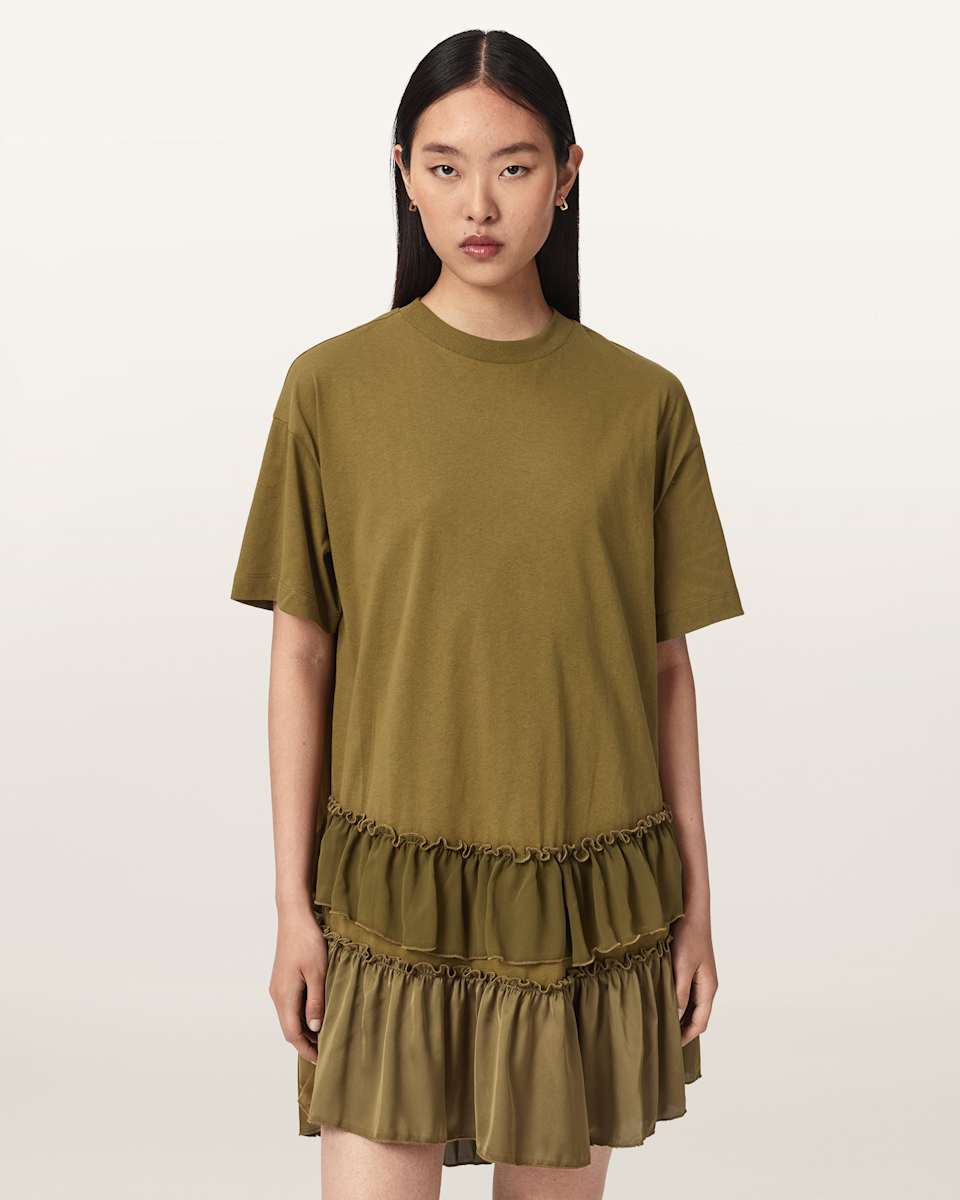 AllSaints Feyre Relaxed Fit Mini Dress