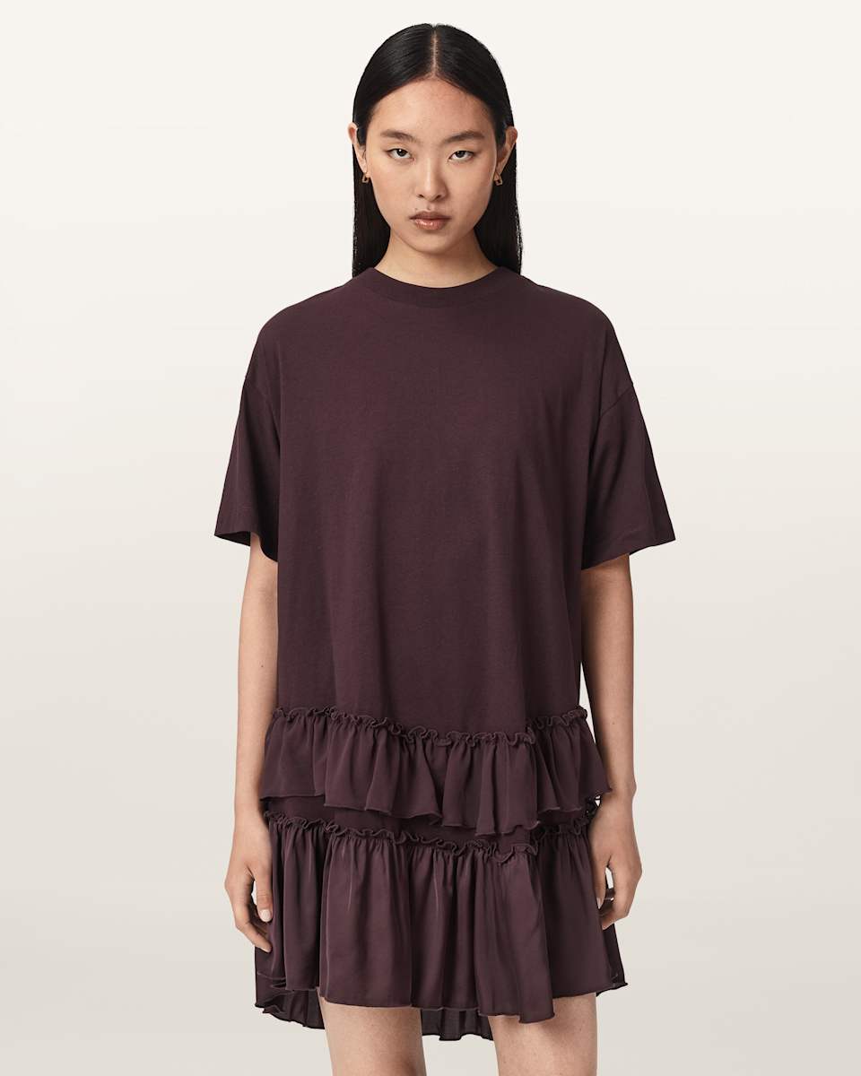 AllSaints Feyre Relaxed Fit Mini Dress