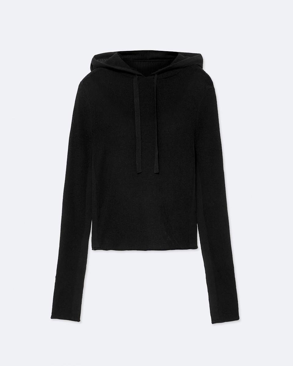 AllSaints Pike Wool-Blend Cropped Hoodie