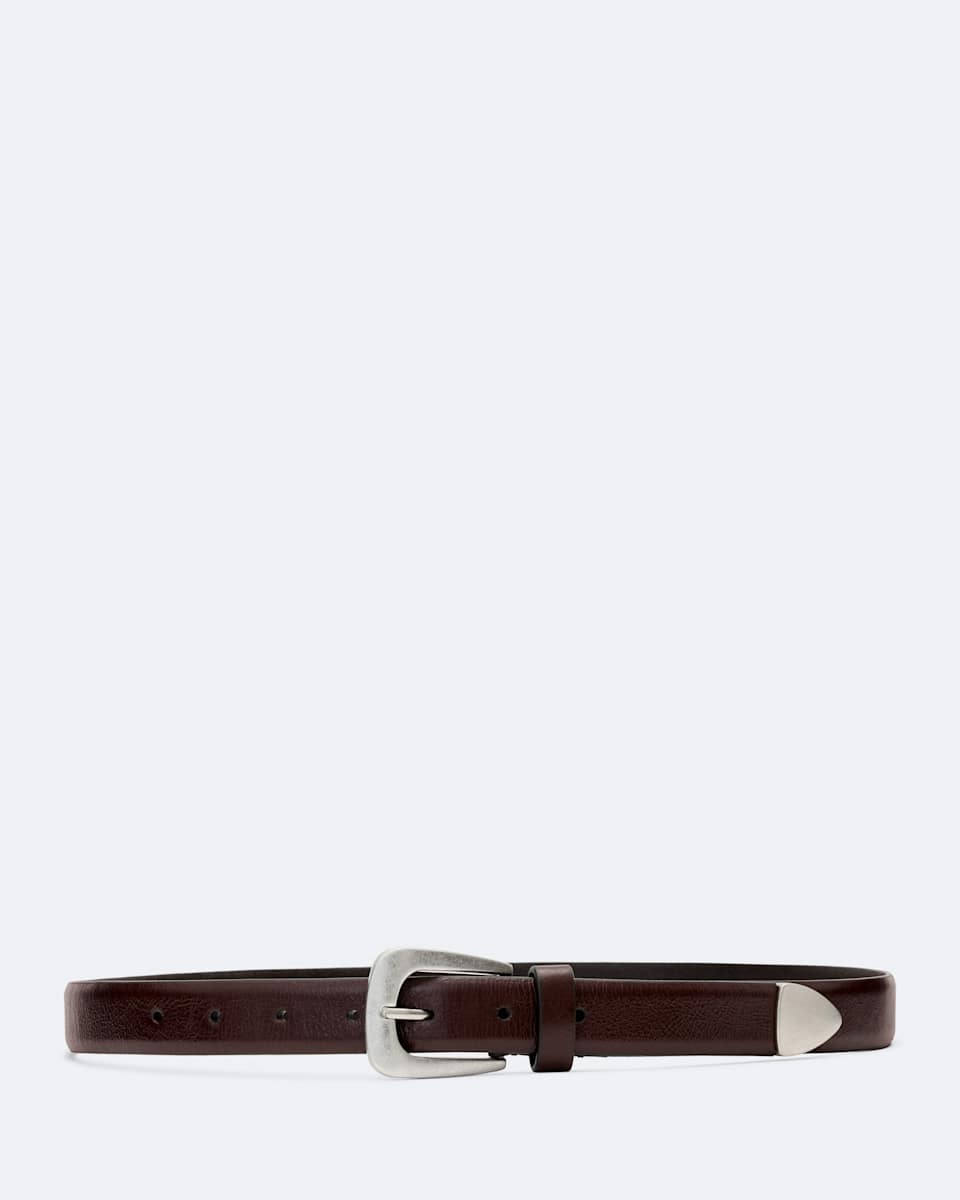AllSaints Romy Metal-Tipped Leather Belt