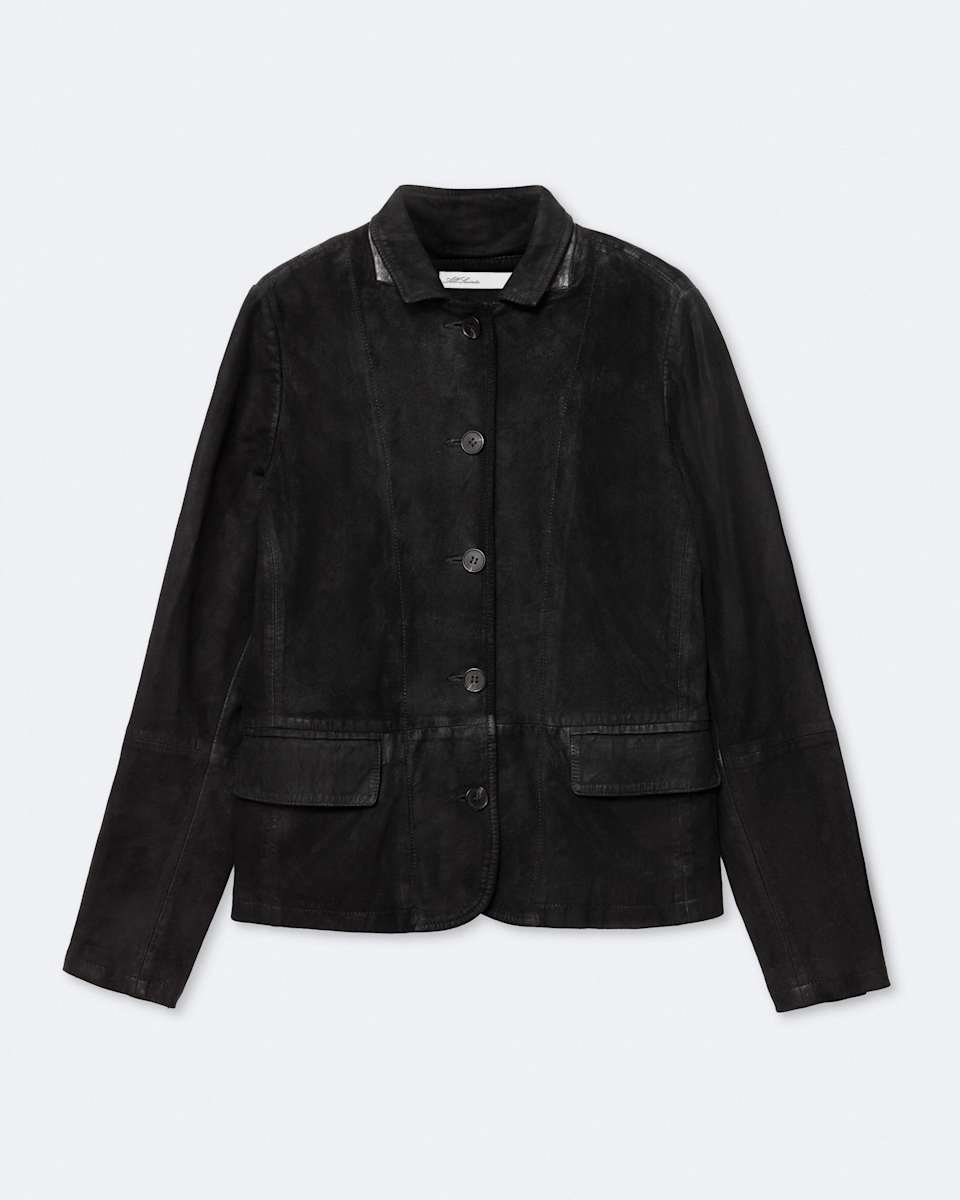 Surveya Single-Breasted Leather Jacket