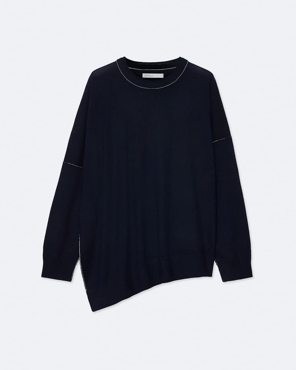 Martel Asymmetric Merino Wool Sweater