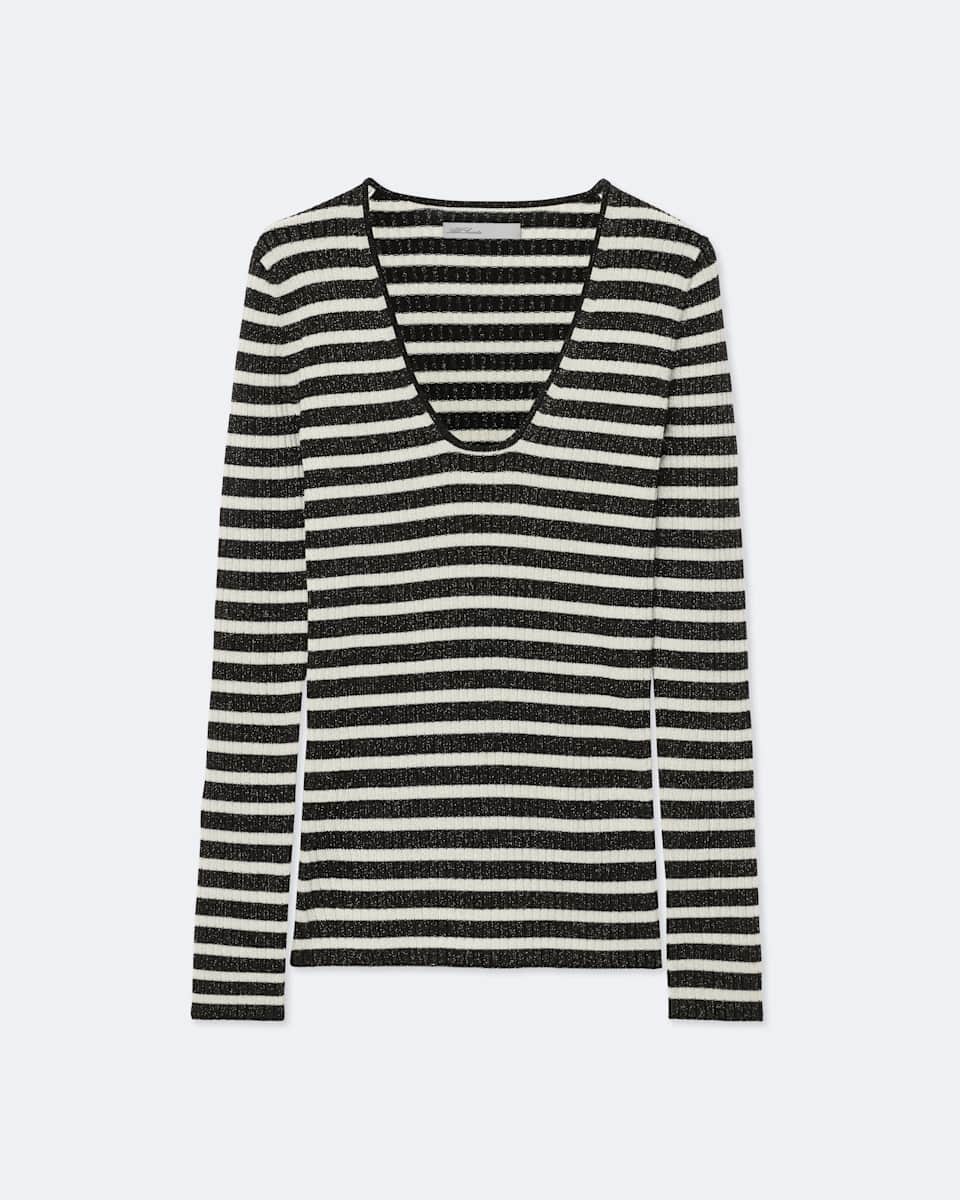 Kay Scoop-Neck Breton Sweater