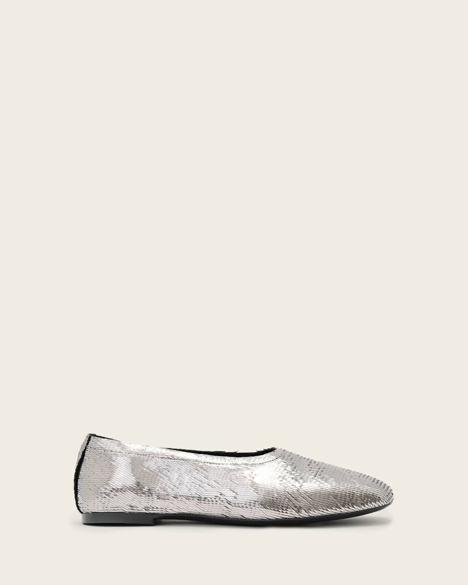 AllSaints Hailee Leather Ballet Flats