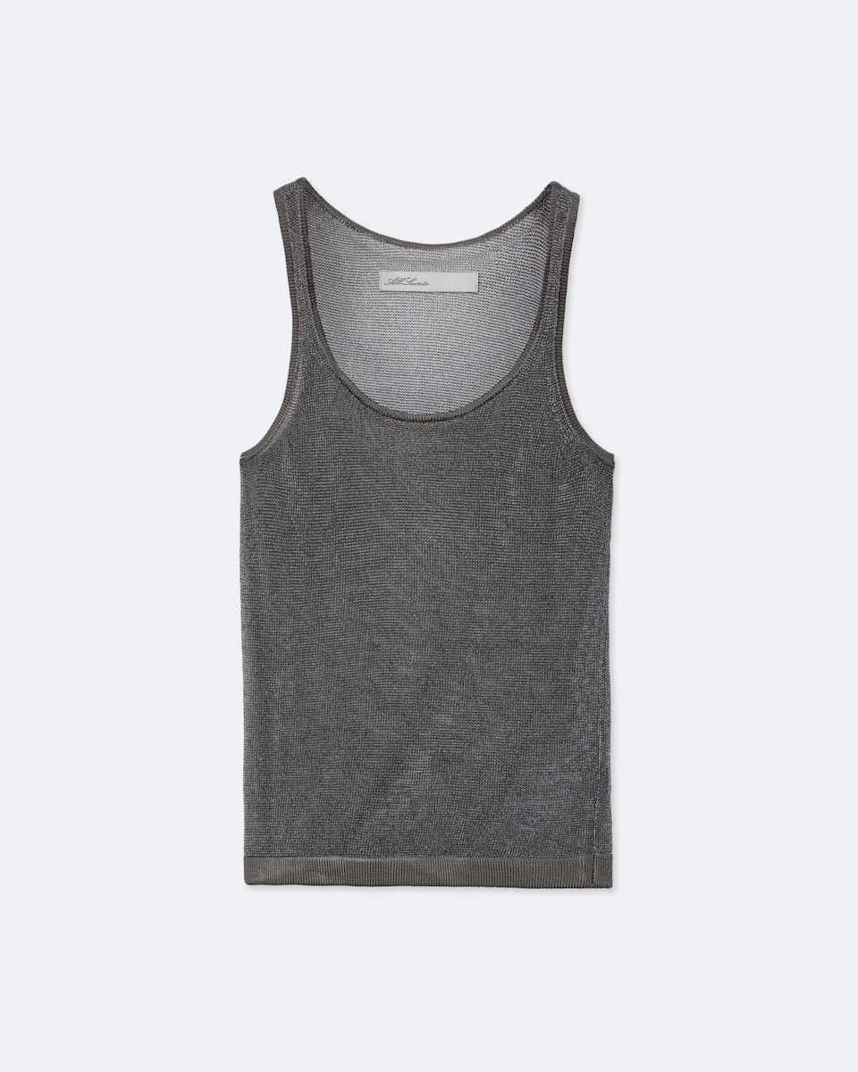 AllSaints Silvi Fitted Metallic Vest