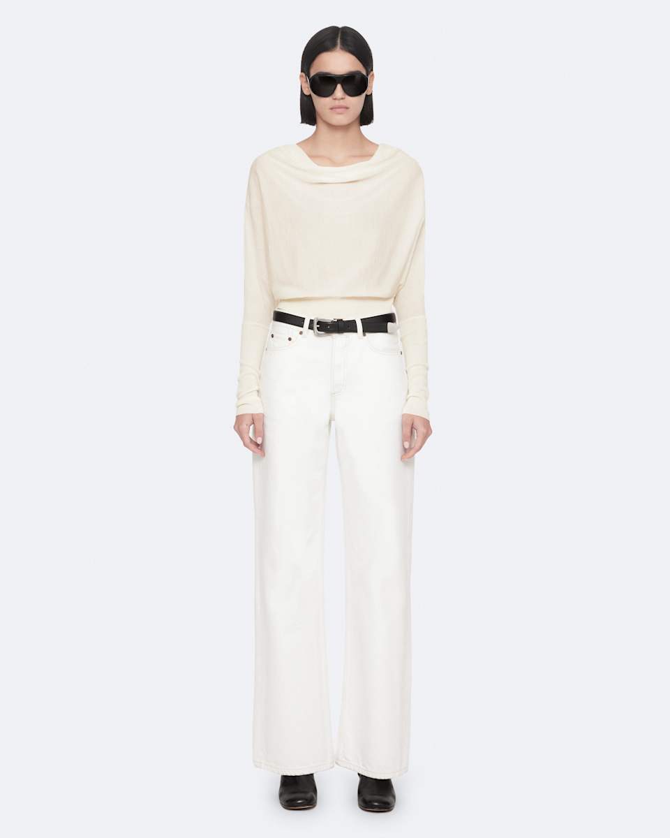 AllSaints Ridley Cropped Wool Sweater