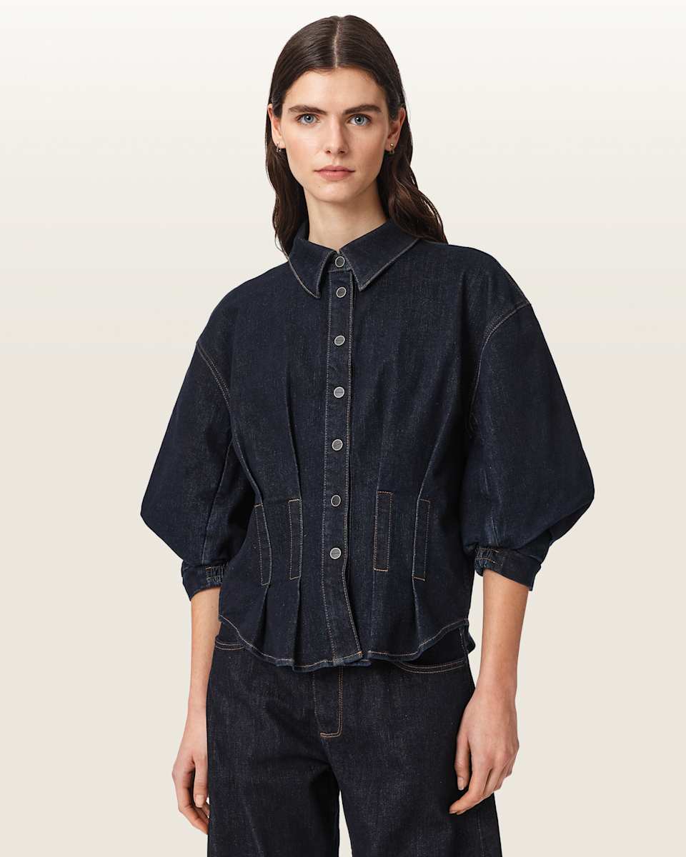 AllSaints Nancy Fitted Denim Shirt