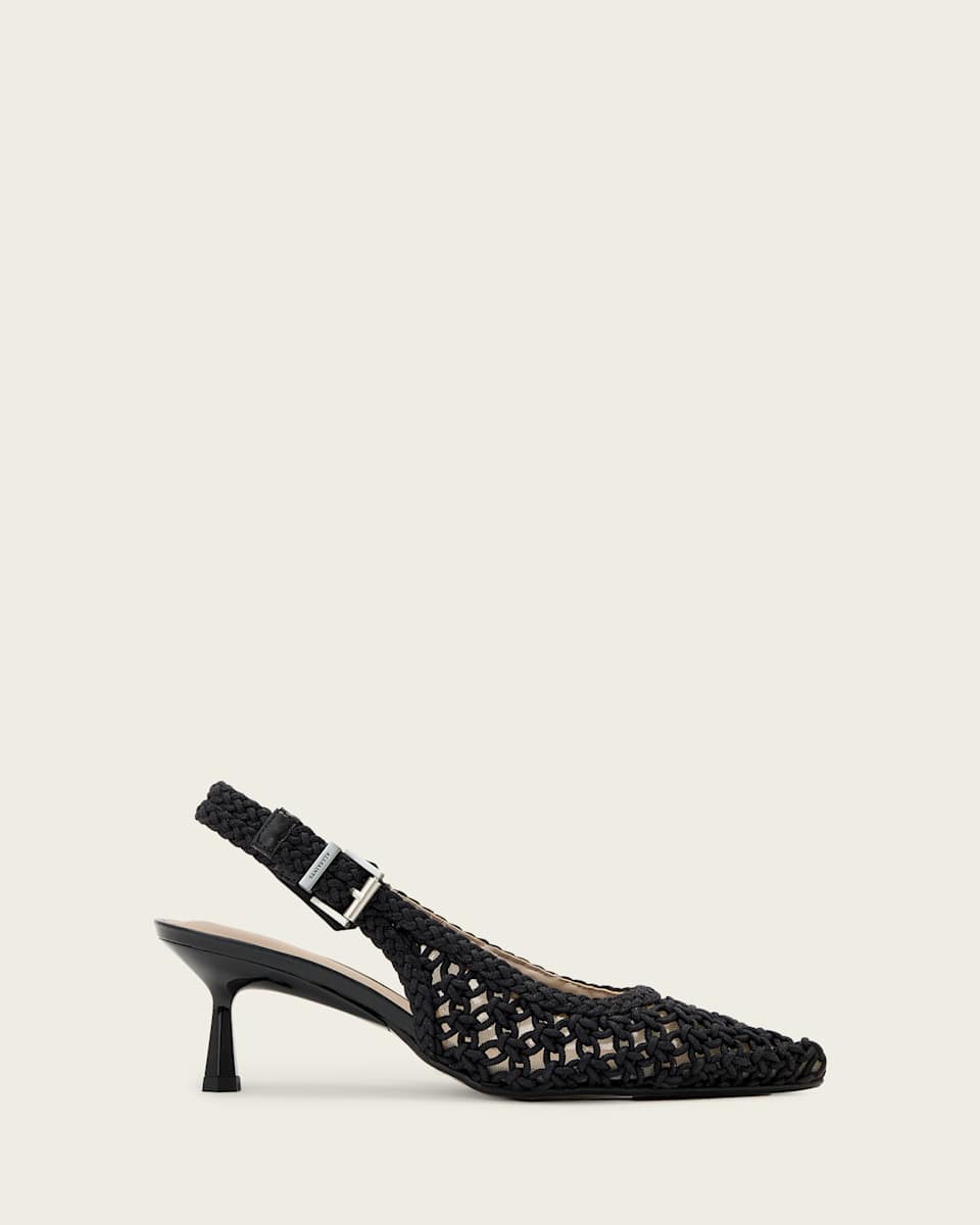 AllSaints Violet Slingback Pointed Toe Heels