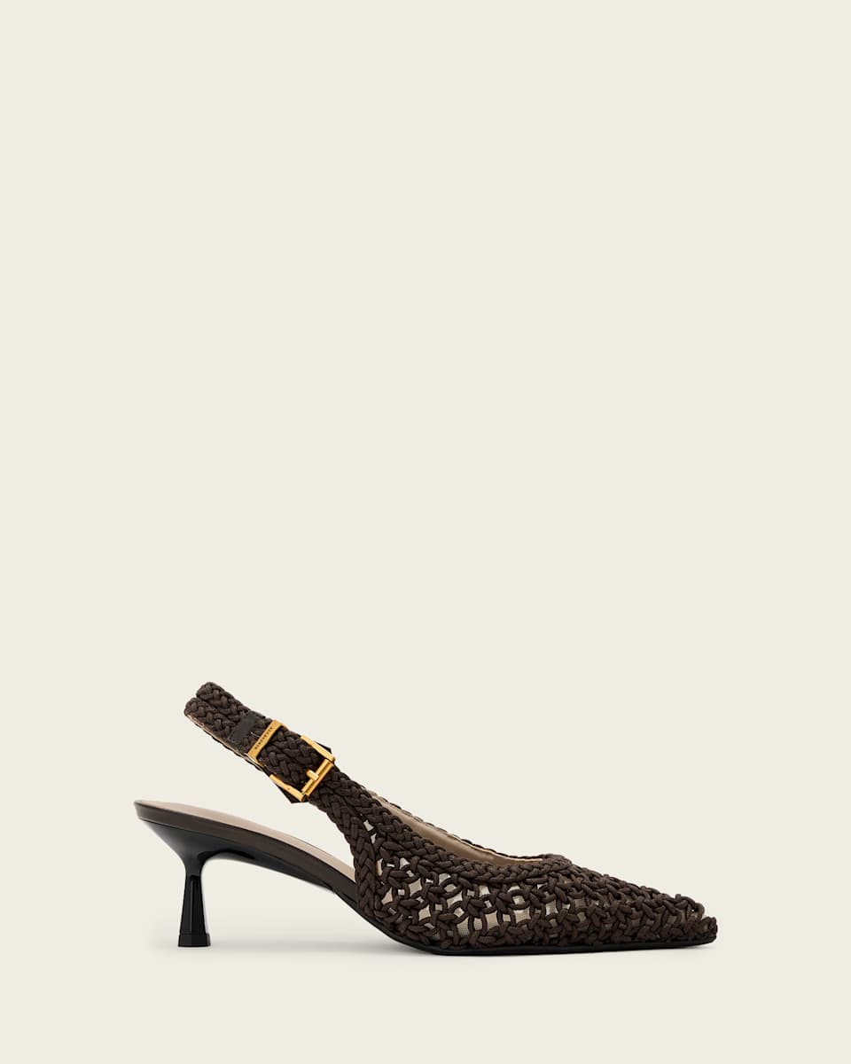 AllSaints Violet Slingback Pointed Toe Heels