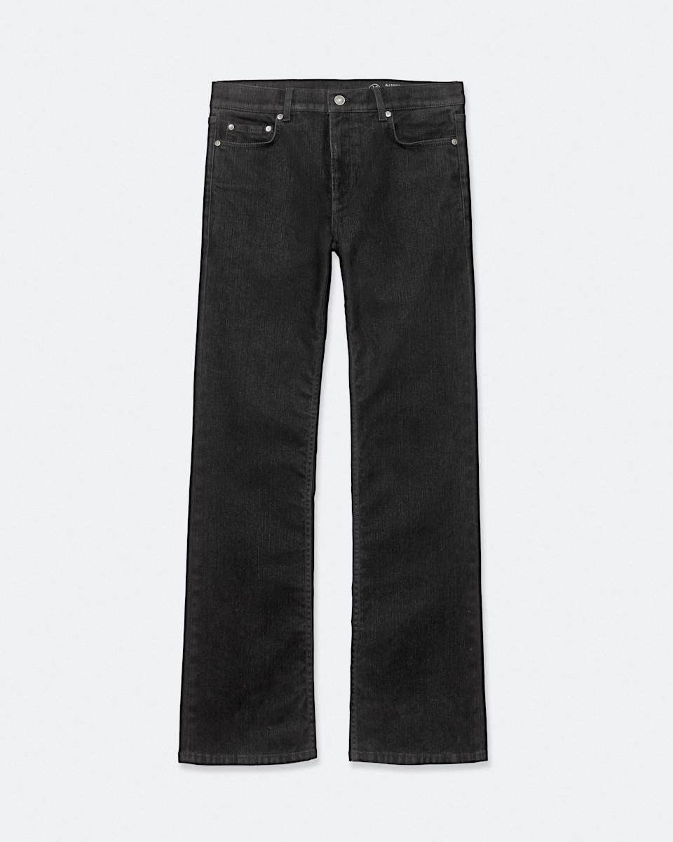 AllSaints Eve Flocked Denim High-Rise Bootcut Jeans