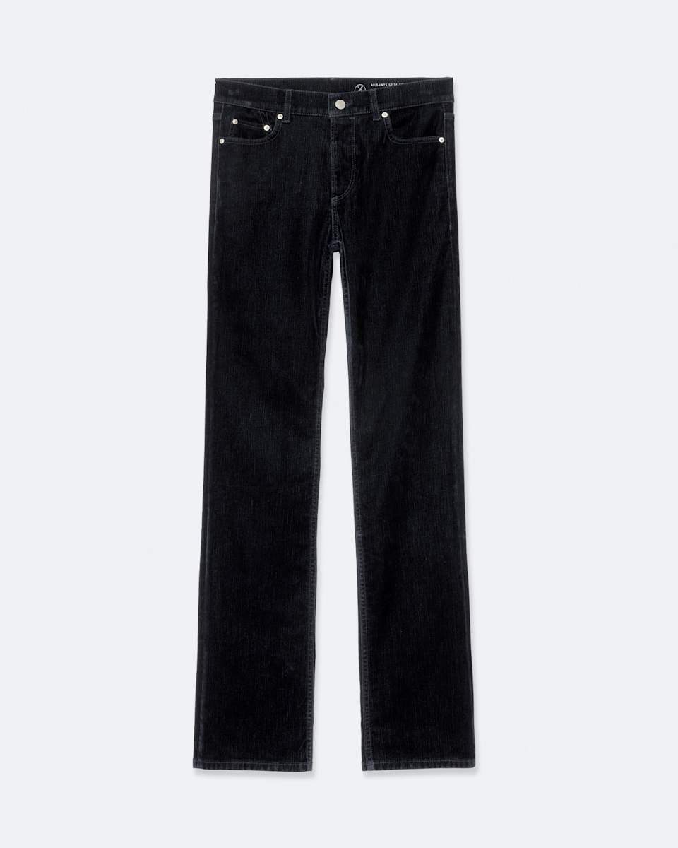 Eve Flocked Denim High-Rise Bootcut Jeans