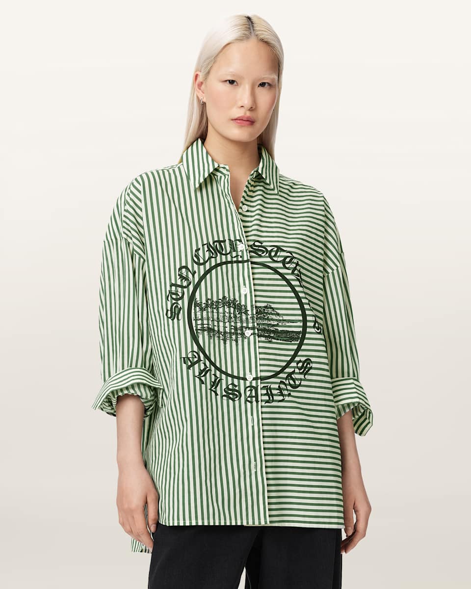 Adrianne Relaxed Fit Striped Shirt