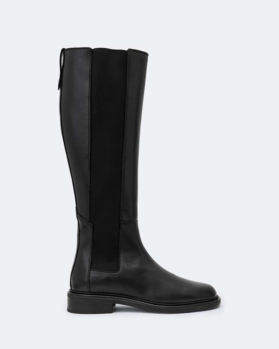 Bales Knee-High Leather Chelsea Boots